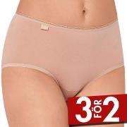 Sloggi Trosor 3P 24 7 Cotton Midi Briefs Beige bomull 38 Dam
