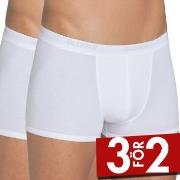Sloggi Kalsonger 2P For Men Basic Short Vit bomull Small Herr