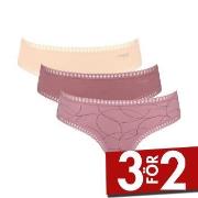 Sloggi Trosor 3P GO Crush Hipster Briefs Flerfärgad bomull Large Dam