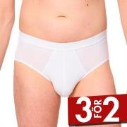 Sloggi Kalsonger 2P Men 24 7 Midi Vit bomull Small Herr