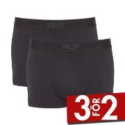 Sloggi Kalsonger 2P SLG Base Trunk Mörkgrå bomull Small Herr