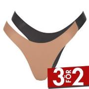 Sloggi Trosor 2P ZERO Feel 2 0 Tiny Tanga C2P Flerfärgad Small Dam