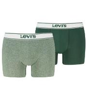 Levis Kalsonger 2P Base Vintage Boxer Grön bomull Small Herr