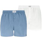 Levis Kalsonger 2P Men Woven Boxer Vit/Blå bomull Small Herr