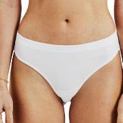Bread and Boxers Cotton Thong Trosor 2P Vit ekologisk bomull Small Dam