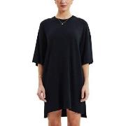 Bread and Boxers T-Shirt Dress Svart viskos Small Dam