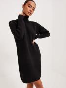 Pieces - Stickade klänningar - Black - Pcellen Ls High Neck Knit Dress...