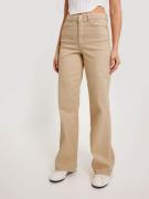 Pieces - High waisted jeans - Irish Cream - Pcpeggy Hw Wide Pant Colou...