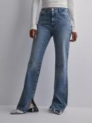 JJXX - Straight jeans - Medium Blue Denim - Jxciara Slim Long Rhs Slit...