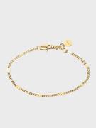 Muli Collection - Armband - Guld - Beaded Curb Chain Bracelet - Smycke...