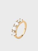 Muli Collection - Ringar - Guld - Quatro Zirconia Ring - Smycken - Rin...