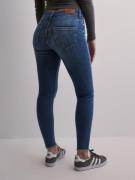 Only - Skinny jeans - Medium Blue Denim - Onlblush Mid Sk Ank Rw Dnm R...