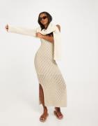 Vero Moda - Beige - Vmevelyn Sl Crochet 7/8 Dress Vma N