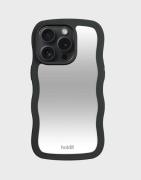 Holdit - Svart - Wavy Case iPhone 14 Pro Mirror