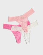 Nelly - Multi/Mönstrad - Lovely Feels Thong 3-pack