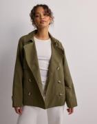 Vero Moda - Grön - Vmzoa Trenchcoat