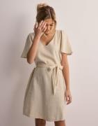 JDY - Beige - Jdysay S/S Linen Bell Dress Wvn Noo