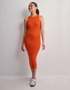 Vero Moda - Orange - Vmlavender Sl O-Neck Calf Dress Vma