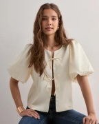 Neo Noir - Beige - Aska Dull Satin Blouse