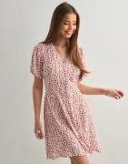 Only - Blommig - Onlevida S/S Short Dress Wvn Noos