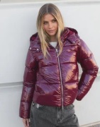 Nelly - Röd - Everyday Shiny Puffer Jacket