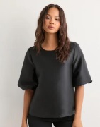 Vero Moda - Svart - Vmdaisy 2/4 O-Neck Top Wvn Exp SB6