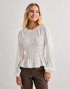Nelly - Vit - My Best Smock Blouse
