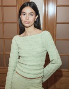 Nelly - Grön - Elegant Structure Ls Top