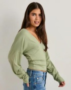 Nelly - Grön - Soft Plunge LS Top