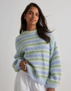 Vero Moda - Blå - Vmmaybe Stripe Ls O-Neck Pullover N