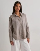 Only - Rutigt/Randigt - Onloregon Nano Ls Shirt Wvn