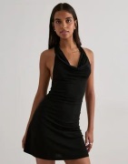 Nelly - Svart - Halterneck Mini Dress