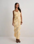 Vero Moda - Gul - Vmicelyn Sl Ruffle Maxi Dress Exp