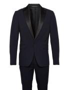 Lindbergh Responsibly Made Stretch Tuxedo Sui Blå