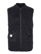 Fleece Vest Recycled Väst Black Resteröds