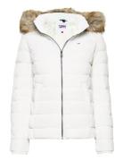 Tjw Basic Hooded Down Jacket Fodrad Jacka White Tommy Jeans