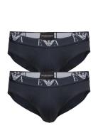 Emporio Armani Mens Knit 2Pack Brie Blå