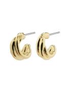 Jonna Recycled Twirl Huggie Hoop Earrings Accessories Jewellery Earrin...