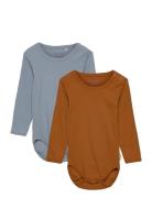 Body Ls Bodies Long-sleeved Brown Minymo