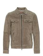 Ben Suede Shirt Jacket Läderjacka Skinnjacka Beige Jofama