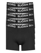 Cotton Stretch Boxer 5P Boxerkalsonger Black Björn Borg