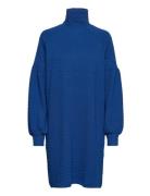 Slfrose Ls High Neck Short Dress B Kort Klänning Blue Selected Femme