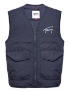 Tjm Signature Light Vest Väst Navy Tommy Jeans