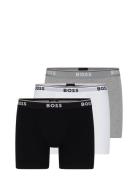 Boxerbr 3P Power Boxerkalsonger Grey BOSS