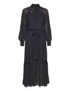 Astor Prnt Dress Maxiklänning Festklänning Black Michael Kors