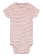 Copenhagen Colors Striped Short Sleeve Body Rosa