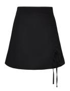 Onlnova Lux May Ruching Skirt Solid Ptm Kort Kjol Black ONLY