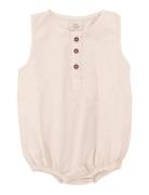 Copenhagen Colors Classic Crisp Poplin Romper Rosa