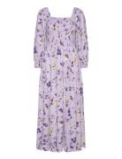 Yasfenny 3/4 Long Dress S. Maxiklänning Festklänning Purple YAS