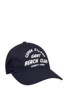 Graphic Cotton Twill Cap Accessories Headwear Caps Navy GANT